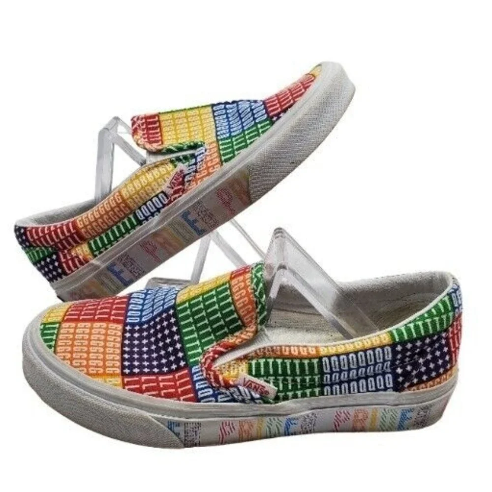 Vans‎ Classic Slip On Pride LGBTQ+ Rainbow Mens Shoes Size 5 Womens Size 6.5